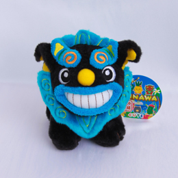 海風マーケット もとぶ店 ぬいぐるみ シーサー黒色 L